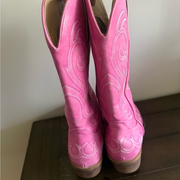 Roper Pink Western Cowboy Boots – Women’s 9 - Picture 6 of 8